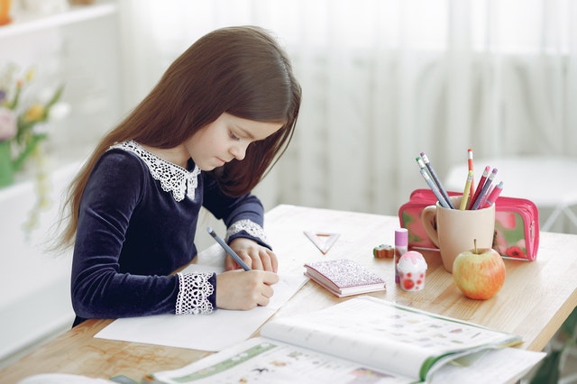 A Movable Girl's Study Desk - Petit & Small